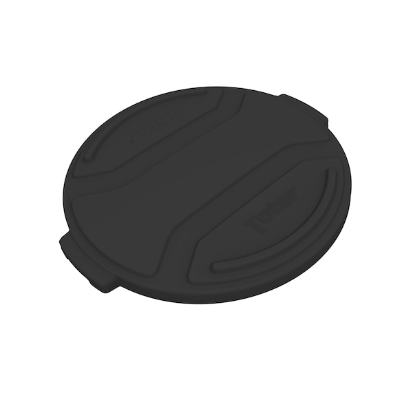 Toter 32 Gal Lid Trash Can Lid, Black - RND32-L0200