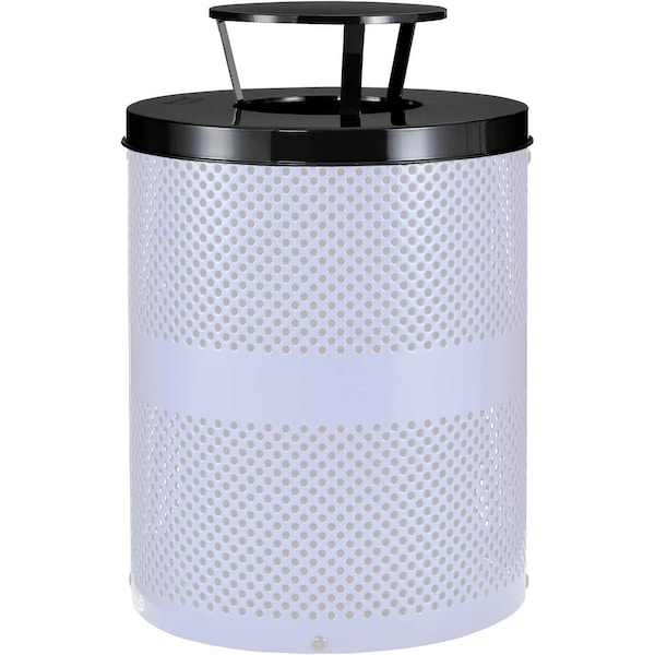 Global Industrial Rain Bonnet Lid, Black, Steel - 260CP785