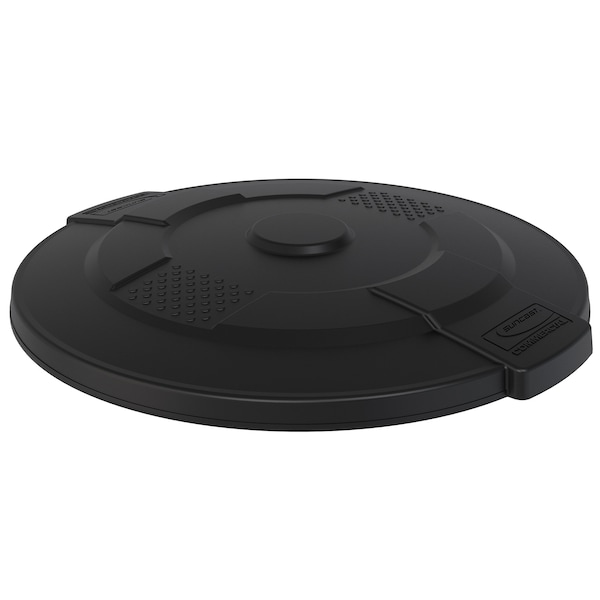 Suncast Commercial 55 GALLON UTILITY TRASH CAN LID, BLACK - TCU55GLIDD