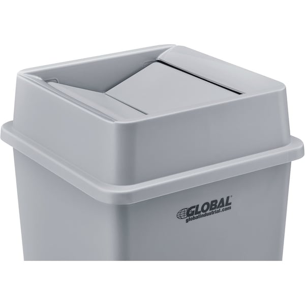 Global Industrial Swing Door Lid, 20-1/7 W/Dia, Gray, Plastic - 641441GY
