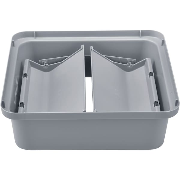 Global Industrial Swing Door Lid, 20-1/7 W/Dia, Gray, Plastic - 641441GY