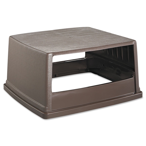 Rubbermaid Commercial Trash Can Lid, Brown, Plastic - FG256V00BRN
