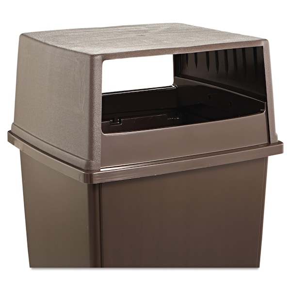 Rubbermaid Commercial Trash Can Lid, Brown, Plastic - FG256V00BRN