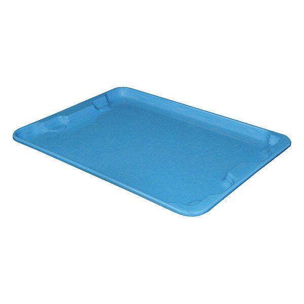 Toteline Lid, 20 in W/Dia, Blue, Fiberglass Reinforced Composite - 7807185268