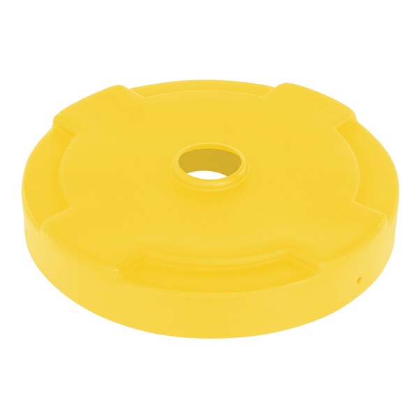 Vestil DRUM RECYCLING LID 55 GAL DRUM YELLOW - DC-P-55-CAN-YL
