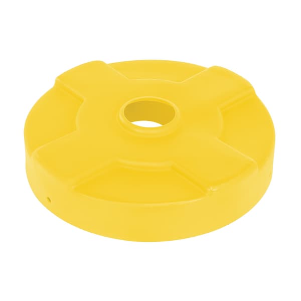 Vestil DRUM RECYCLING LID 30 GAL DRUM YELLOW - DC-P-30-CAN-YL