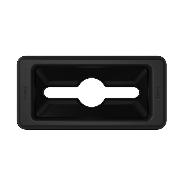 Toter Can and Document Cutout Trash Can Lid, Black - SL000-30200