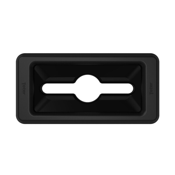 Toter Can and Document Cutout Trash Can Lid, Black - SL000-30200