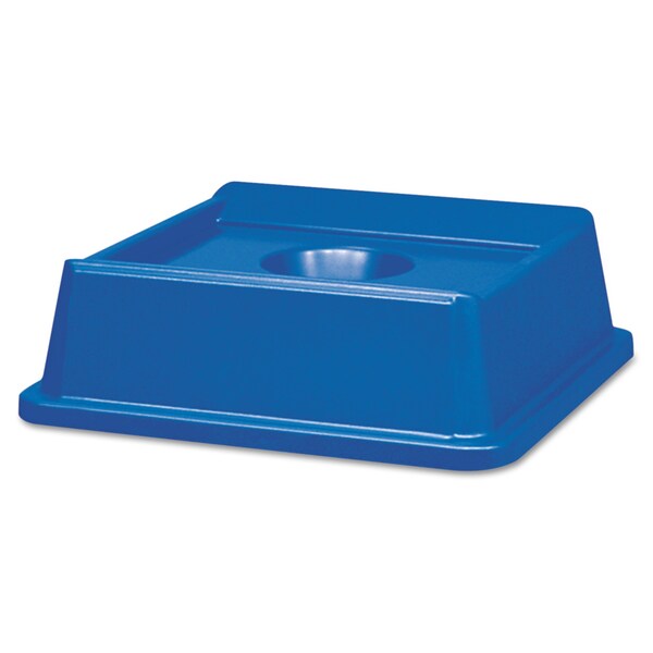 Rubbermaid Commercial Bottle and Can Recycling Top, Blue, Plastic - FG279100DBLUE
