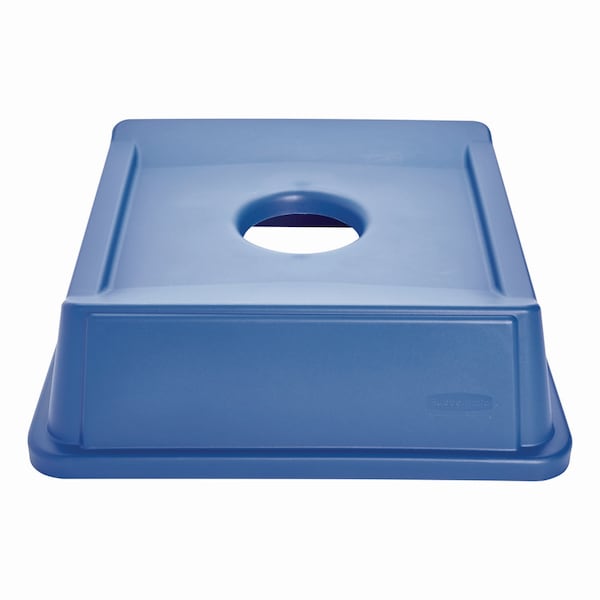 Rubbermaid Commercial Bottle and Can Recycling Top, Blue, Plastic - FG279100DBLUE