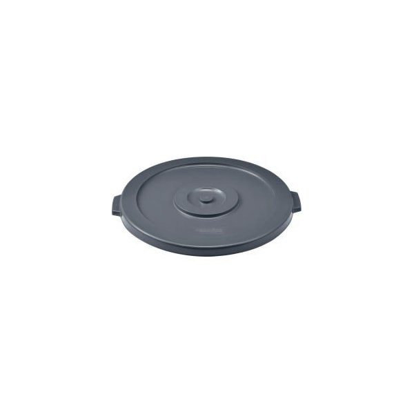 Global Equipment Plastic Trash Can Lid - 32 Gallon Gray - 3201-GY