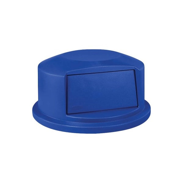 Rubbermaid Commercial 32 Gal Trash Can Lid, 23 in W/Dia, Blue, Plastic - RUB332DBLU
