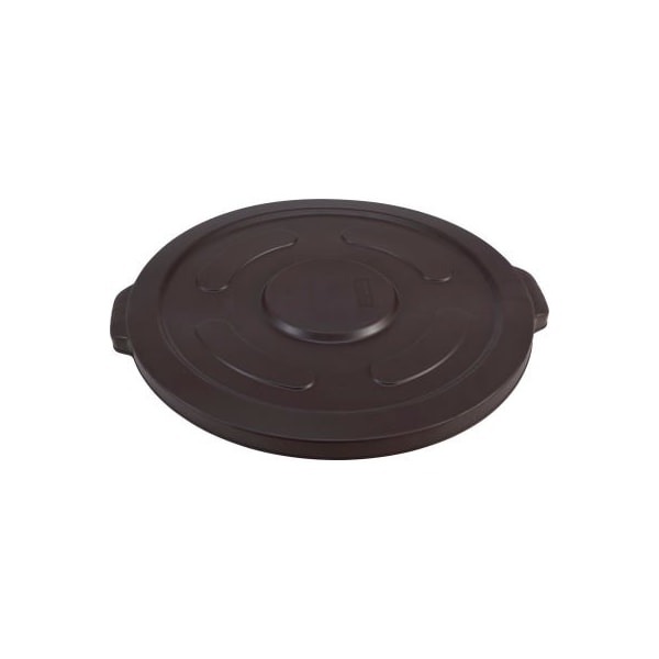 Gec Global Industrial Plastic Trash Can Lid 55 Gallon Brown - XDW-010-1-BN