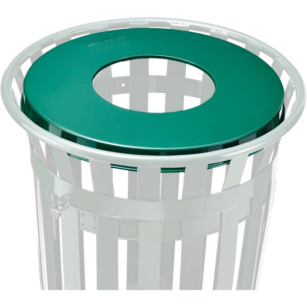 Global Industrial Flat Lid, Green, Steel - 260CP782