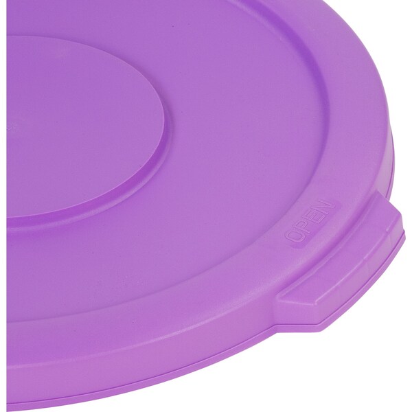 Carlisle Foodservice Rnd Waste Food Cntnr Lid, 10 gal., Prp, Package Quantity 6, Purple, HDPE - 34101189
