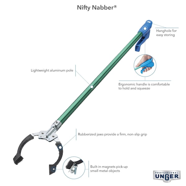 Unger Unger Nifty Nabber 36 in. Telescoping Pick-Up Tool - 92134