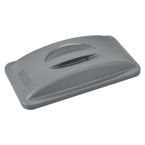 Global Industrial Flat Lid, 20 W/Dia, Gray, Plastic - 261904GY