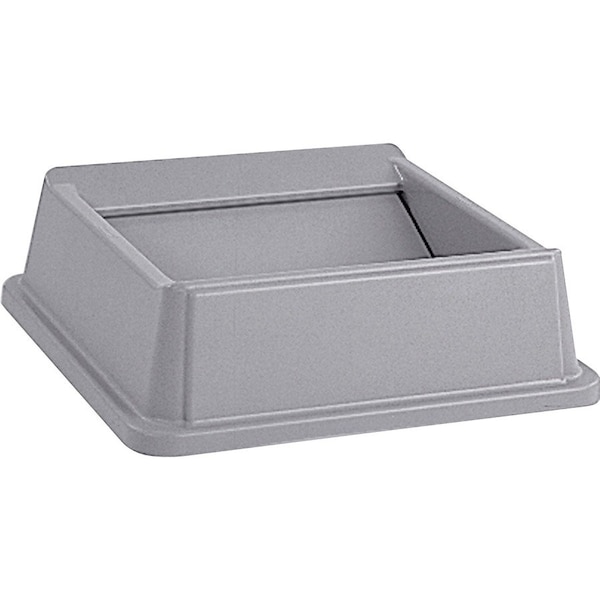 Rubbermaid Commercial Untouchable Square Swing Top, 20.1" W/Dia, Gray - RCP266400GY