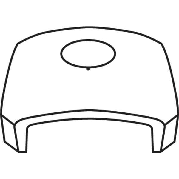 Rubbermaid Commercial Dome Top Dometop Lid, Black - FG3975M2BLA