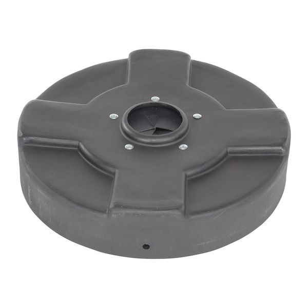 Vestil DRUM RECYCLING LID FLAPS 30 GAL BLACK - DC-P-30-CANF-BK