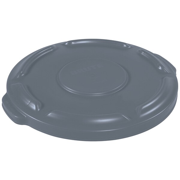Brute Rubbermaid Flat Trash Can Lid - 10 Gallon, Gray - RUB310LGR