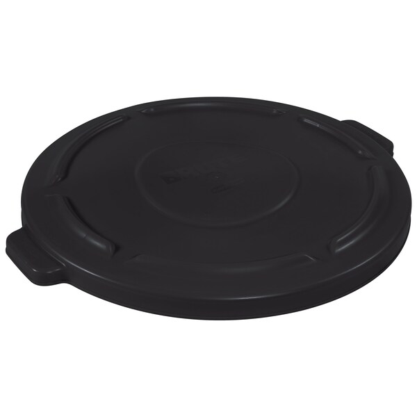 Brute Rubbermaid Flat Trash Can Lid - 44 Gallon, Black - RUB344LBL