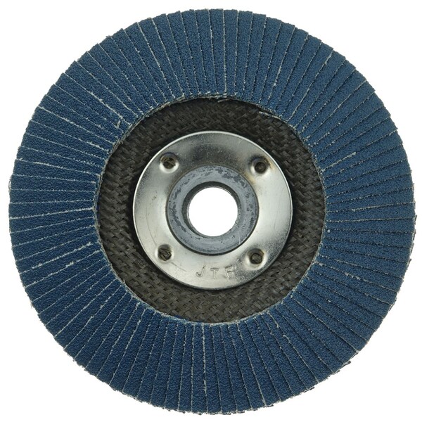 Disco de láminas abrasivas cónicas Weiler de 4-1/2", 120Z, 5/8"-11 UNC - 31353