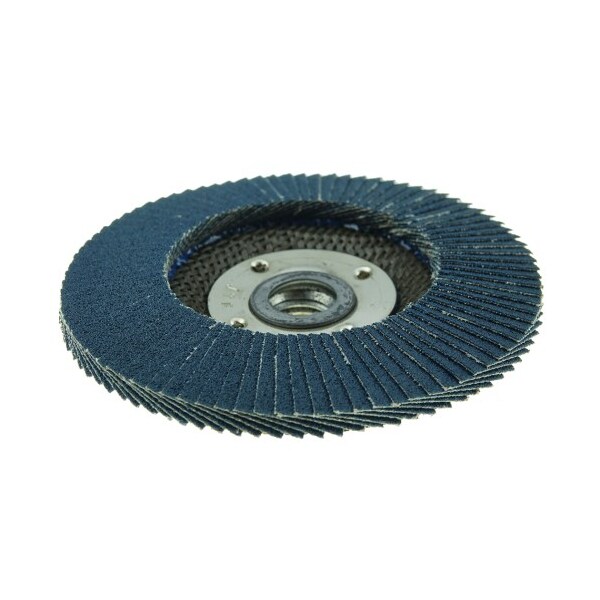 Disco de láminas abrasivas cónicas Weiler de 4-1/2", 120Z, 5/8"-11 UNC - 31353