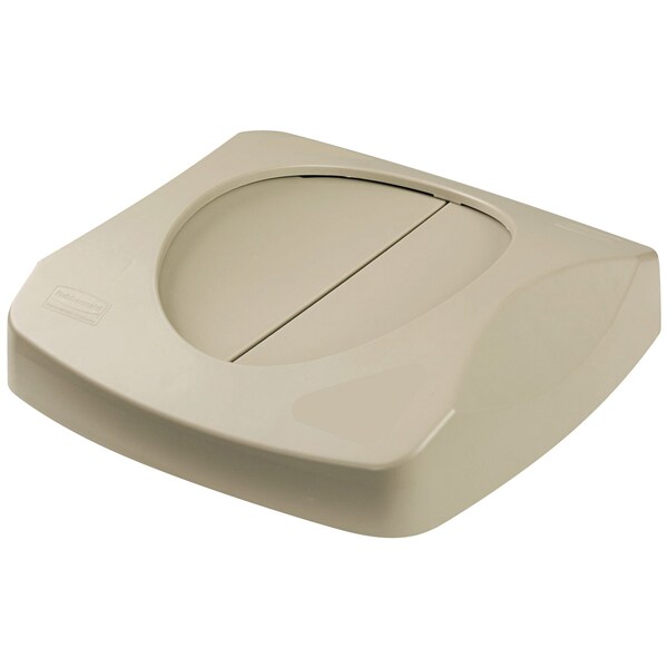 Rubbermaid Hands-Free Trash Can Lid - 23 Gallon, Beige - RUB210LBE