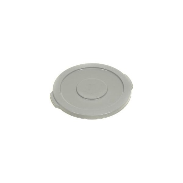 Global Equipment Plastic Trash Can Lid - 10 Gallon Gray - 1002-GY