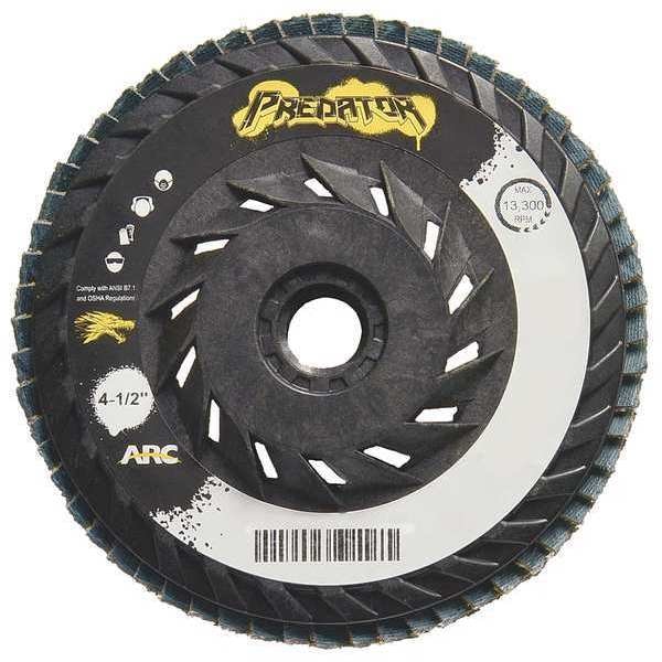Disco de láminas de nylon Arc Abrasives PREDATOR Hard Edge 4-1/2" x 5/8"-11, 36 de lija - 71-10913HE.