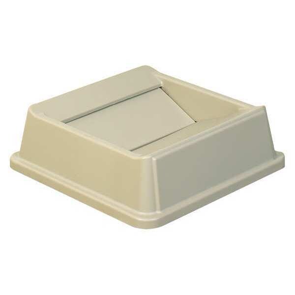 Partners Brand Hands-Free Container Lid, 20 in W/Dia, Beige, Plastic - RUB137LBE
