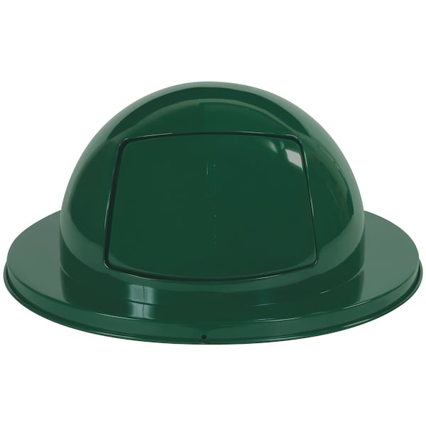 Brute Rubbermaid Steel Dome Lid - 55 Gallon, Green - RUB355SDG