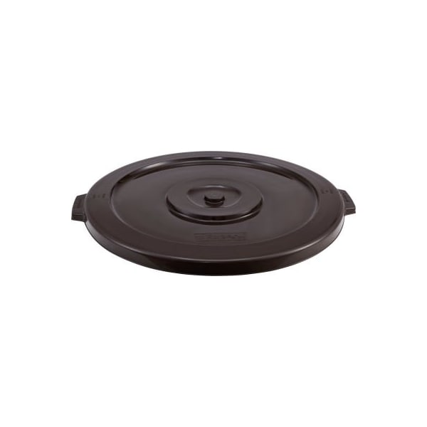 Gec Global Industrial Plastic Trash Can Lid 44 Gallon Brown - XDW-007-1-BN