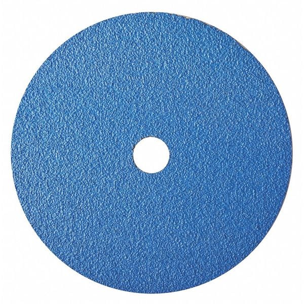 Disco de fibra Zoro Select, 7", Montaje de orificio de 7/8", Azul, Paquete con 25 unidades - 78072775359