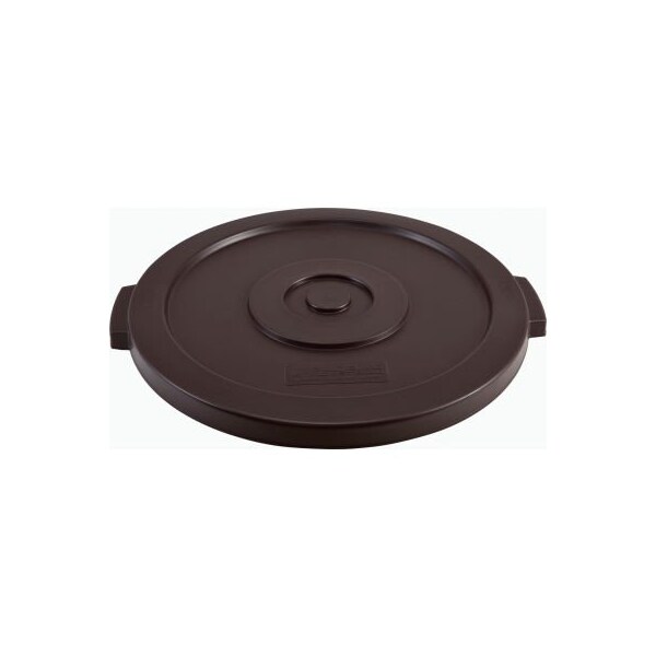 Gec Global Industrial Plastic Trash Can Lid 20 Gallon Brown - XDW-006-1-BN