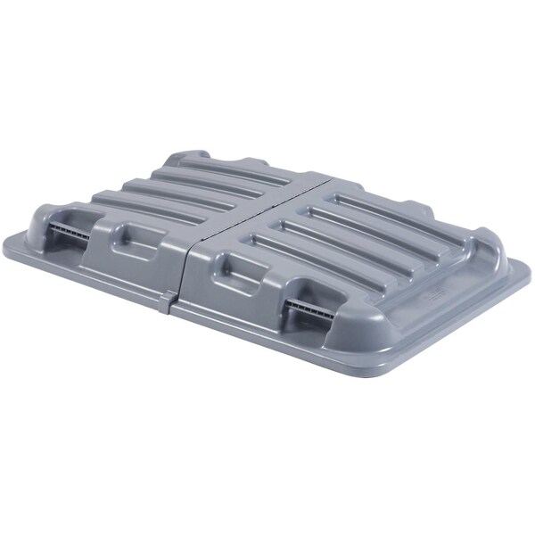 Global Industrial Flat Lid, 31 in W/Dia, Gray, Plastic - 240925