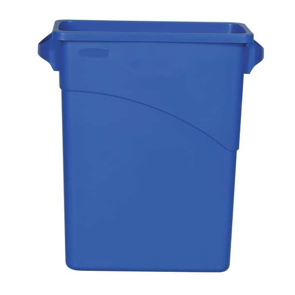 Rubbermaid Commercial 16 gal, 23 gal Dome Trash Can Lid, 11 1/4 in W/Dia, Gray, Polypropylene, 0 Openings - FG268888LGRAY