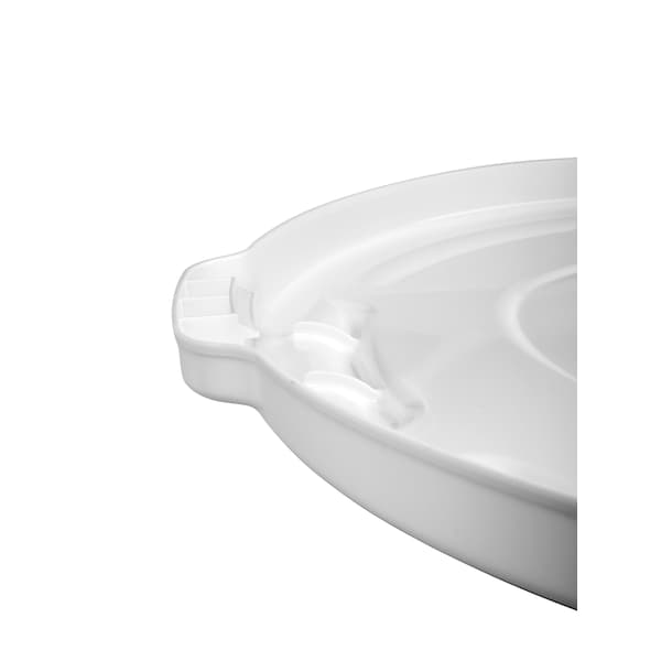 Rubbermaid Commercial 32 Gal Trash Can Lid, White, Plastic - FG263100WHT