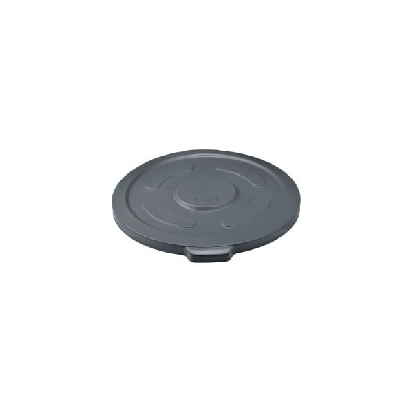 Global Equipment Plastic Trash Can Lid - 55 Gallon Gray - 5501-GY