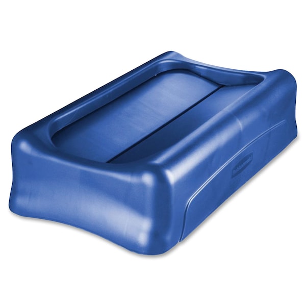 Rubbermaid Commercial Trash Can Lid, 11.4 in W/Dia, Blue, Resin - FG267360BLUE
