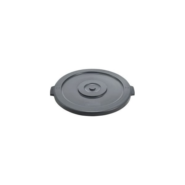 Global Equipment Plastic Trash Can Lid - 20 Gallon Gray - 2001-GY