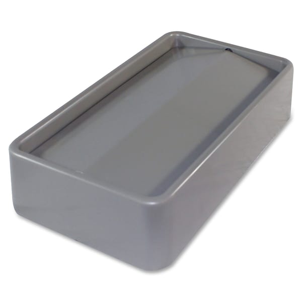 Genuine Joe Swing Space-saving Container Swing Lid, 20.3 in W/Dia, Gray - GJO02343