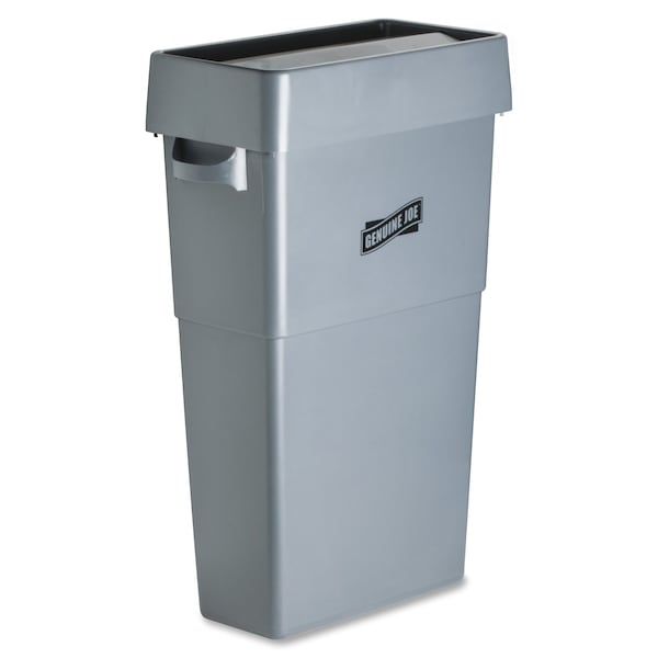 Genuine Joe Swing Space-saving Container Swing Lid, 20.3 in W/Dia, Gray - GJO02343
