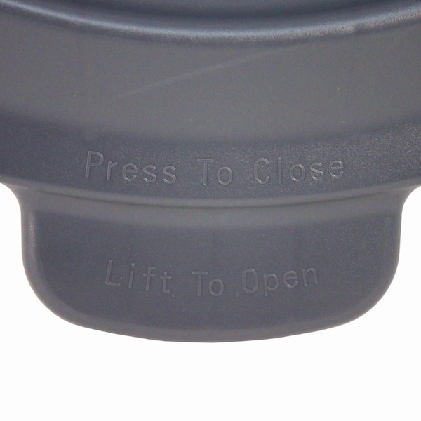 Impact Products 20 Gal Flat-Top Lid Trash Can Lid, 20.4 in W/Dia, Gray, Plastic - GL200203