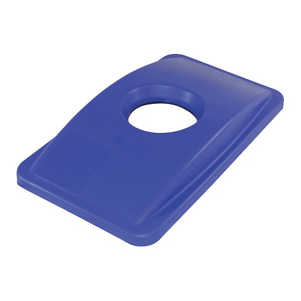 Genuine Joe 23 Gal Recycling Lid, 20.5" W/Dia, Blue - GJO98219