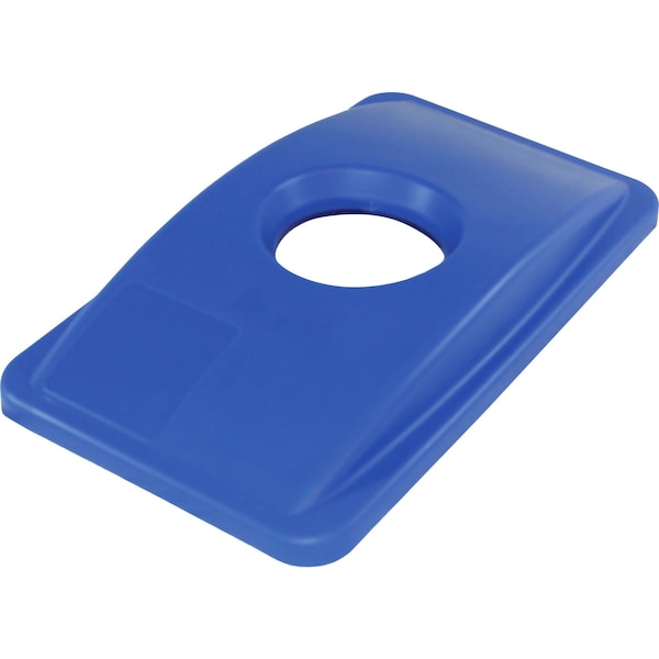 Genuine Joe 23 Gal Recycling Lid, 20.5" W/Dia, Blue - GJO98219