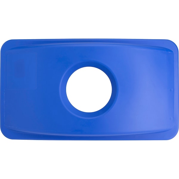 Genuine Joe 23 Gal Recycling Lid, 20.5" W/Dia, Blue - GJO98219