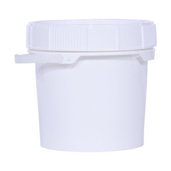 Vestil 2 Gal Trash Can Lid, 10.2 / 11.25 W/Dia, White, Polyethylene - PAIL-SCR-35-W