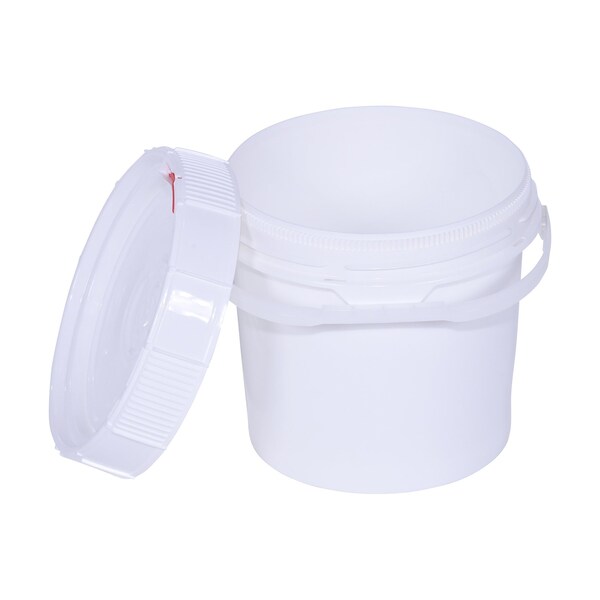 Vestil 2 Gal Trash Can Lid, 10.2 / 11.25 W/Dia, White, Polyethylene - PAIL-SCR-35-W